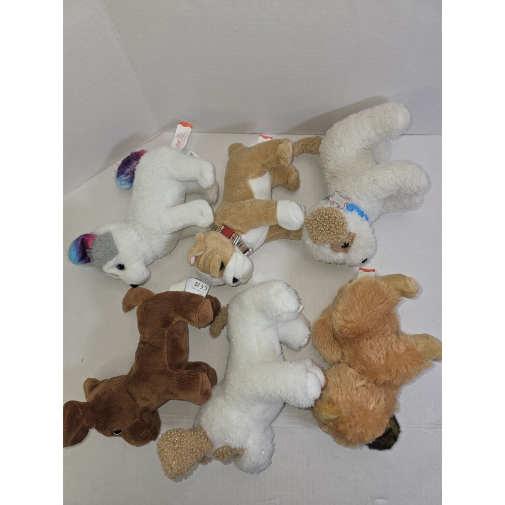 Our Generation Puppy Dog Plush Lot Of 6 Dogs, House, Carry Dog Bag & Accessories - Picture 4 of 16